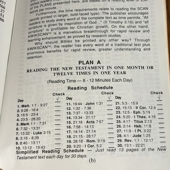 Kwickscan Holy Bible King James Version Copyright 1989 Paperback - Picture 9 of 12